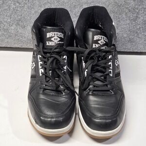 British Knights Kings SL Mens 12 Black White Gum High Top Sneakers BMKINMMV-001
